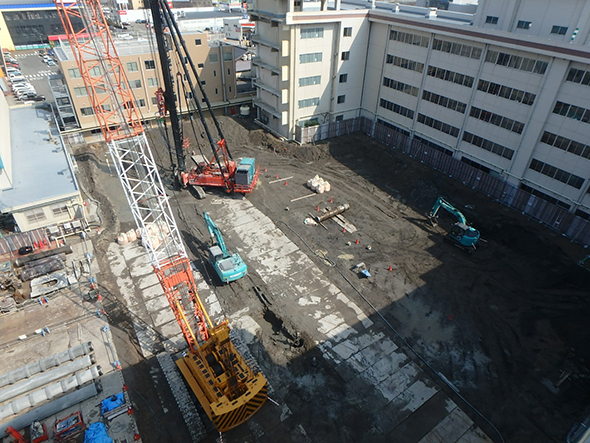中央棟建設予定地